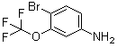 structure of CAS# 116369-25-6, 4-Bromo-3-(trifluoromethoxy)aniline;4-Bromo-3-(trifluoromethoxy)benzenamine