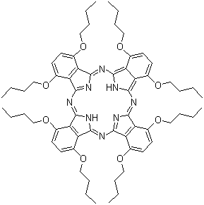 1,4,8,11,15,18,22,25-Octabutoxy-29H,31H-phthalocyanine molecular structure (CAS 116453-73-7)