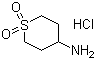 4-Aminotetrahydro-2H-thiopyran 1,1-dioxide hydrochloride molecular structure (CAS 116529-31-8)
