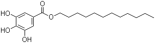 structure of CAS# 1166-52-5, Dodecyl gallate ;Lauryl gallate; Dodecyl 3,4,5-trihydroxybenzoate