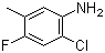 2-氯-4-氟-5-甲基苯胺分子结构 (CAS 116759-33-2)