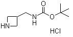 结构式 CAS# 1170108-38-9, 3-(叔丁氧羰基氨基甲基)氮杂环丁烷盐酸盐