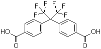 结构式 CAS# 1171-47-7, 2,2-双(4-羧基苯基)六氟丙烷