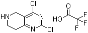 结构式 CAS# 1172930-59-4, 2,4-二氯-5,6,7,8-四氢吡啶并[4,3-d]嘧啶 2,2,2-三氟乙酸盐
