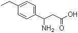 structure of CAS# 117391-52-3, 3-Amino-3-(4-ethylphenyl)propionic acid;3-(4-Ethylphenyl)-beta-alanine