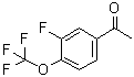 structure of CAS# 1174006-08-6, 1-[3-Fluoro-4-(trifluoromethoxy)phenyl]ethanone;1-(3-Fluoro-4-(trifluoromethoxy)phenyl)ethan-1-one