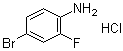 structure of CAS# 1174029-29-8, 4-Bromo-2-fluorobenzenamine hydrochloride