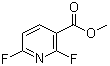 structure of CAS# 117671-02-0, Methyl 2,6-difluoronicotinate;2,6-Difluoro-3-pyridinecarboxylic acid methyl ester