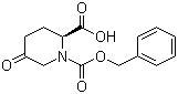 structure of CAS# 117836-14-3, (2S)-5-Oxo-1,2-piperidinedicarboxylic acid 1-benzyl ester