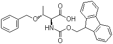 结构式 CAS# 117872-75-0, 芴甲氧羰基-O-苄基-L-苏氨酸