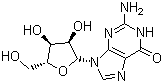 Guanosine molecular structure (CAS 118-00-3)