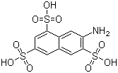 structure of CAS# 118-03-6, 7-Amino-1,3,6-naphthalenetrisulfonic acid ;2-Amino-3,6,8-naphthalenetrisulfonic acid; 2-Naphthylamine-3,6,8-trisulfonic acid; 7-Aminonaphthalene-1,3,6-trisulphonic acid