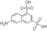 结构式 CAS# 118-33-2, 2-氨基-5,7-萘二磺酸; 2-萘胺-5,7-二磺酸