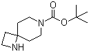 structure of CAS# 1180112-41-7, 1,7-Diazaspiro[3.5]nonane-7-carboxylic acid tert-butyl ester