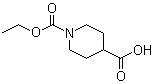 结构式 CAS# 118133-15-6, 1-(乙氧基羰基)哌啶-4-甲酸