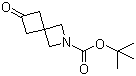 structure of CAS# 1181816-12-5, 6-Oxo-2-azaspiro[3.3]heptane-2-carboxylic acid tert-butyl ester