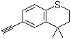 structure of CAS# 118292-06-1, 6-Ethynyl-4,4-dimethylthiochroman;4,4-Dimethyl-6-ethynylthiochroman; 6-Ethynyl-3,4-dihydro-4,4-dimethyl-2H-1-benzothiopyran