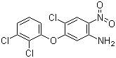 结构式 CAS# 118353-04-1, 4-氯-5-(2,3-二氯苯氧基)-2-硝基苯胺