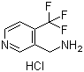 structure of CAS# 1185138-23-1, 4-(Trifluoromethyl)-3-pyridinemethanamine hydrochloride