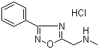 structure of CAS# 1185300-67-7, N-Methyl-3-phenyl-1,2,4-oxadiazole-5-methanamine hydrochloride