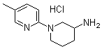 structure of CAS# 1185312-35-9, 1-(5-Methyl-2-pyridinyl)-3-piperidinamine hydrochloride