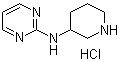结构式 CAS# 1185312-44-0, N-3-哌啶基-2-嘧啶胺盐酸盐