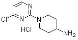 结构式 CAS# 1185312-69-9, 1-(4-氯-2-嘧啶基)-4-哌啶胺盐酸盐