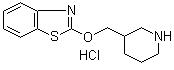 结构式 CAS# 1185319-42-9, 2-(3-哌啶基甲氧基)苯并噻唑盐酸盐