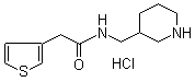 structure of CAS# 1185319-57-6, N-(3-Piperidinylmethyl)-3-thiopheneacetamide hydrochloride