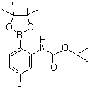 结构式 CAS# 1186637-38-6, [5-氟-2-(4,4,5,5-四甲基-1,3,2-二氧杂环戊硼烷-2-基)苯基]氨基甲酸叔丁酯