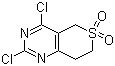 structure of CAS# 1187830-50-7, 2,4-Dichloro-7,8-dihydro-5H-thiopyrano[4,3-d]pyrimidine 6,6-dioxide
