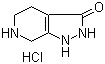 structure of CAS# 1187830-91-6, 1,2,4,5,6,7-Hexahydro-3H-pyrazolo[3,4-c]pyridin-3-one hydrochloride