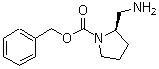 结构式 CAS# 1187931-23-2, (2R)-2-(氨基甲基)-1-吡咯烷甲酸苄酯
