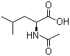 N-乙酰基-L-亮氨酸分子结构 (CAS 1188-21-2)