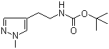 tert-Butyl 2-(1-methyl-1H-pyrazol-4-yl)ethylcarbamate molecular structure (CAS 1188264-99-4)