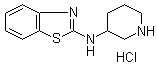 structure of CAS# 1188265-39-5, N-3-Piperidinyl-2-benzothiazolamine hydrochloride