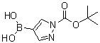 structure of CAS# 1188405-87-9, 1-(tert-Butoxycarbonyl)pyrazol-4-ylboronic acid;[1-(tert-Butoxycarbonyl)-1H-pyrazol-4-yl]boronic acid