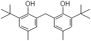 structure of CAS# 119-47-1, 2,2'-Methylenebis(6-tert-butyl-4-methylphenol);2,2'-Methylene-bis(6-tert-butyl-para-cresol); 2,2'-Methylenebis(4-methyl-6-tert-butylphenol); 6,6'-Di-tert-butyl-2,2'-methylenedi-p-cresol; Antioxidant 2246