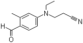 2-Methyl-N-ethyl-N-(2-cyanoethyl)-4-aminobenzaldehyde molecular structure (CAS 119-97-1)