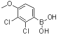 结构式 CAS# 1190219-72-7, [2,3-二氯-4-甲氧基苯基]硼酸