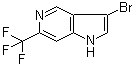 结构式 CAS# 1190315-61-7, 3-溴-6-(三氟甲基)-1H-吡咯并[3,2-c]吡啶