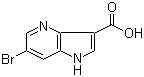 structure of CAS# 1190319-56-2, 6-Bromo-1H-pyrrolo[3,2-b]pyridine-3-carboxylic acid