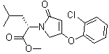 (alphaS)-4-(2-Chlorophenoxy)-2,5-dihydro-alpha-(2-methylpropyl)-2-oxo-1H-pyrrole-1-acetic acid methyl ester molecular structure (CAS 1191997-63-3)