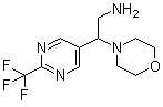 结构式 CAS# 1192570-20-9, beta-[2-三氟甲基-5-嘧啶基]-4-吗啉乙胺