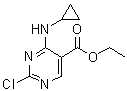 结构式 CAS# 1192711-36-6, 2-氯-4-(环丙基氨基)嘧啶-5-羧酸乙酯