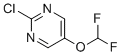 structure of CAS# 1192813-64-1, 2-Chloro-5-(difluoromethoxy)pyrimidine