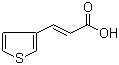 结构式 CAS# 1195-52-4, 3-(3-噻吩基)丙烯酸