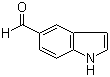 结构式 CAS# 1196-69-6, 5-吲哚甲醛