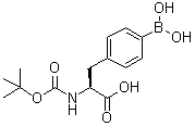 structure of CAS# 119771-23-2, N-(tert-Butoxycarbonyl)-4-(dihydroxyboryl)-L-phenylalanine
