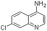 结构式 CAS# 1198-40-9, 4-氨基-7-氯喹啉
